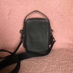 Black Coach top handle crossbody